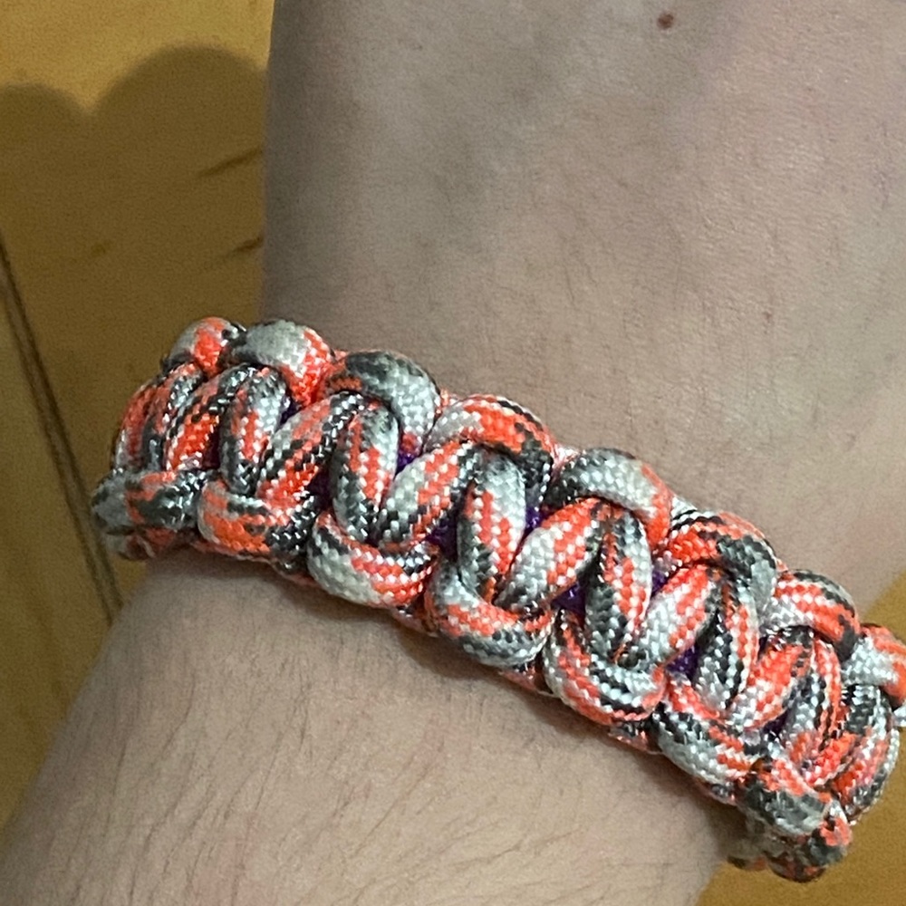 Orange and Purple Survival Bracelet!